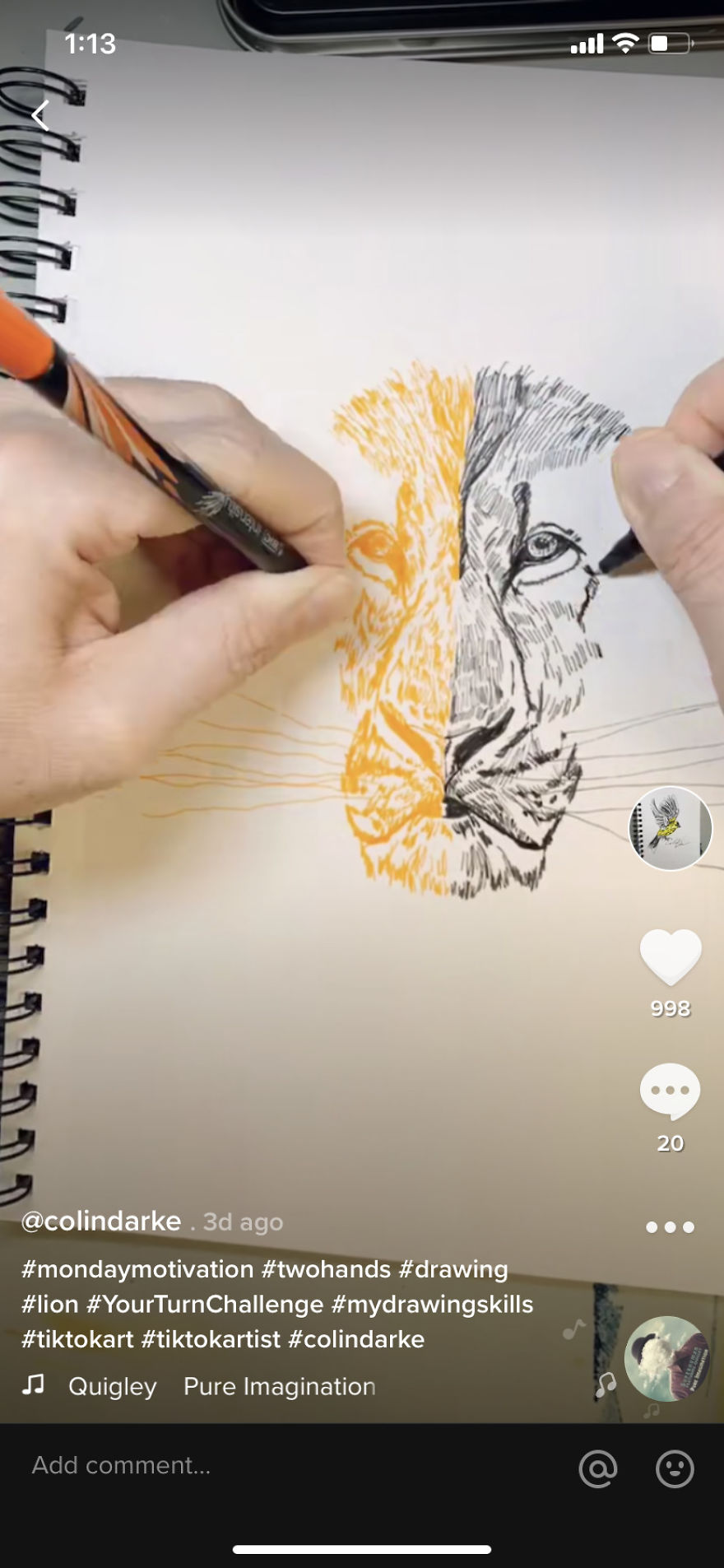 Viral Artist Drawing With Both Hands At The Same Time Viral Artist Drawing With Both Hands At The Same Time