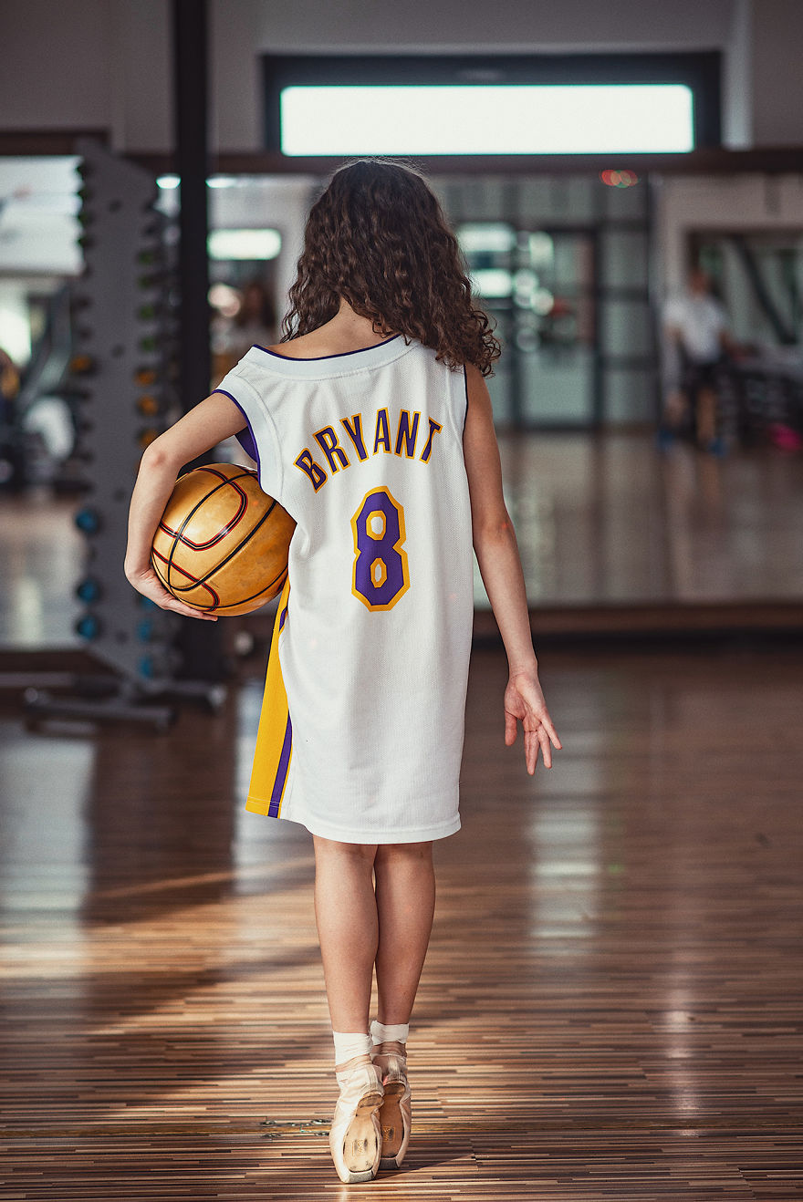I Did A Tribute Photoshoot To Kobe And His Daughter With A Lifelong Lakers Fan Dad And His Ballerina Girl (13 Pics)