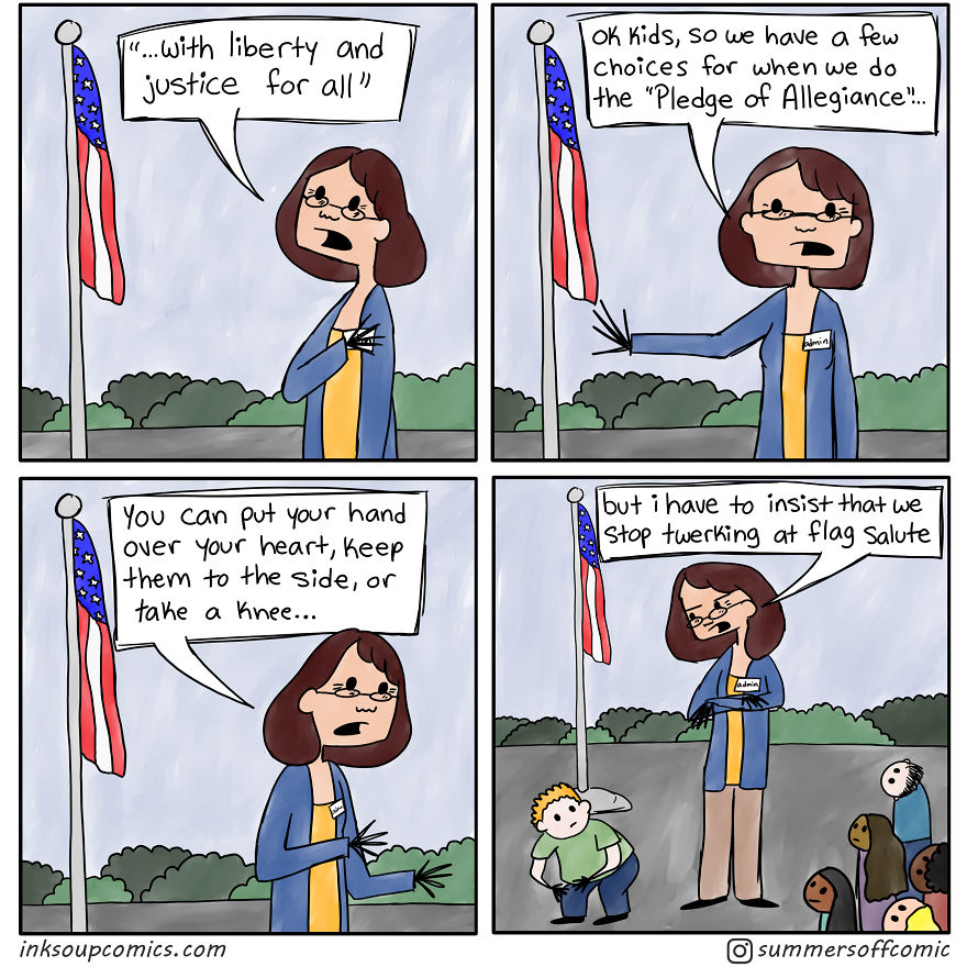 Flag Salute Can Get Weird