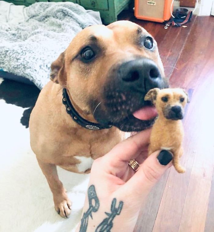 This Artist Immortalizes Her Pet In The Form Of An Adorable Felt Doll