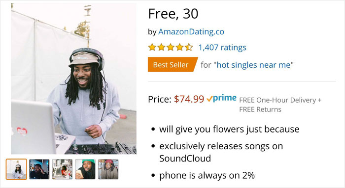 Amazon Dating: Parody Website 'Sells' Hot Singles Near You, And Their Bios And Reviews Are Hilarious