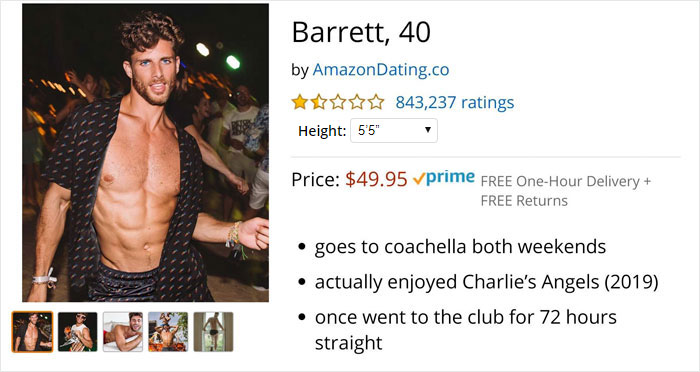 Amazon Dating: Parody Website 'Sells' Hot Singles Near You, And Their Bios And Reviews Are Hilarious