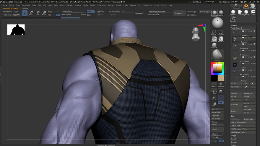 Incredibly Satisfying Timelapse Of Creating Thanos Gives Rare Look Into What It Takes To Make The Characters You See In Films (17 Pics + Video)