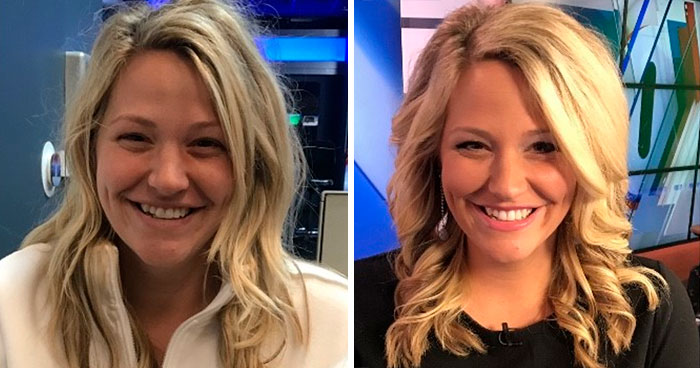 News Reporter Shares Her ‘Before And After’ Pics Of Just Having Arrived At Work Vs. Ready For It, Says To Never Trust Social Media