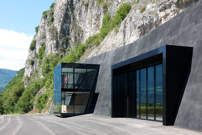 People On The Internet Are Comparing This Badass Fire Station In Northern Italy To A Villain Hideout