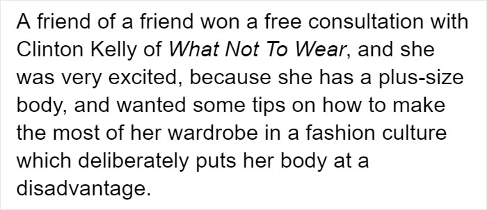 Woman Won A Consultation With A Stylist, Learned The Secret Why Clothes Look Better On Celebrities