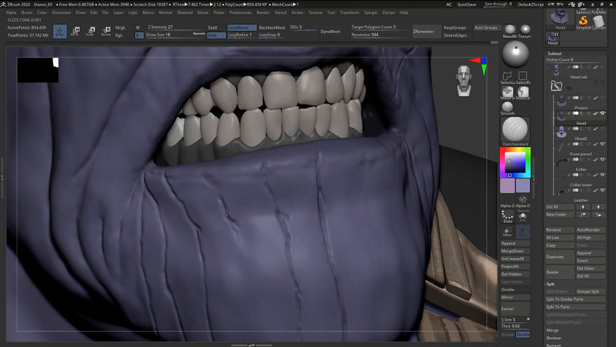 Incredibly Satisfying Timelapse Of Creating Thanos Gives Rare Look Into What It Takes To Make The Characters You See In Films (17 Pics + Video)