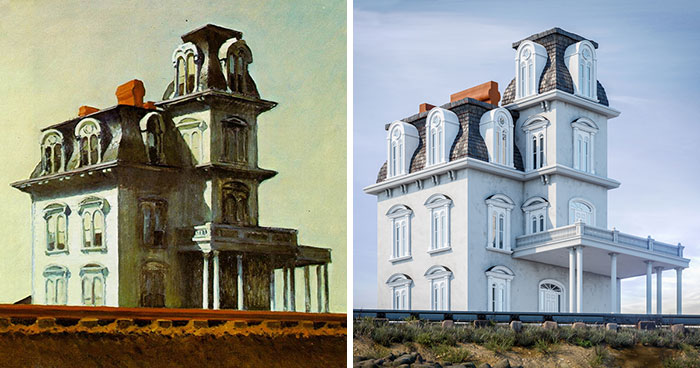 8 Buildings From Famous Paintings Come To Life In These Real-Life Renderings By A Real Estate Agency