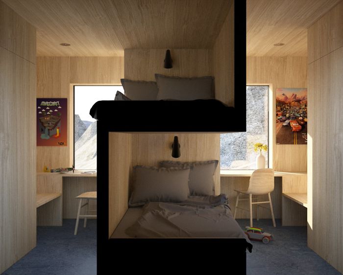 Brilliant Design For Kids That Need Their Privacy But There's Only One Bedroom