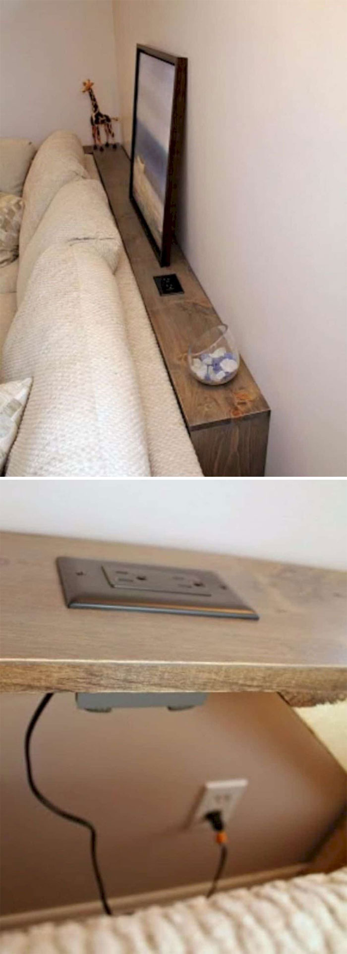 Place This Underneath Your Sofa For Extra Place Where To Put Your Stuff