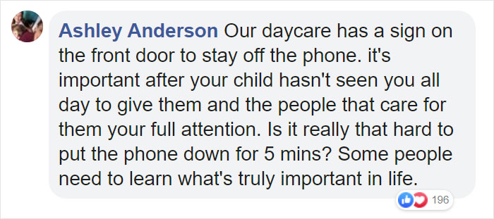 Daycare's Message Shaming Parents Over Using Their Phones When They Pick Up Kids Gets Shared Over 2M Times