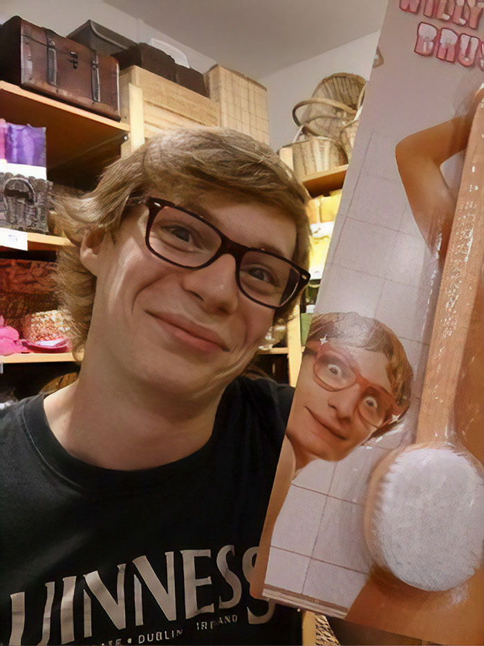 Found My Doppelganger In Poland, Unfortunately It Was On A "Willy Brush"