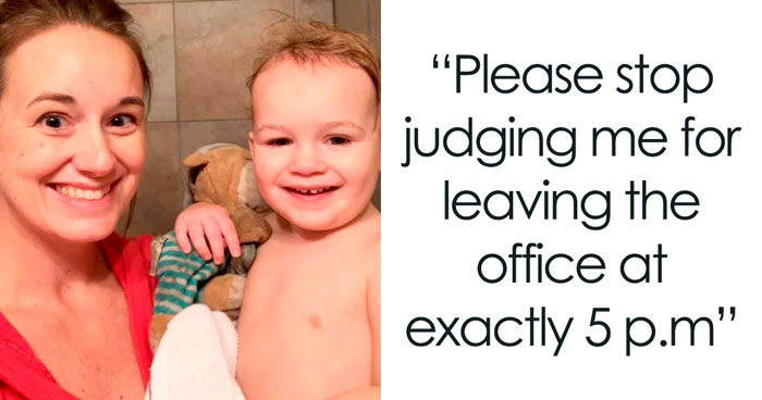 “Please Stop Judging Me For Leaving The Office At Exactly 5 P.M.” Working Mom’s Emotional Confession Goes Viral