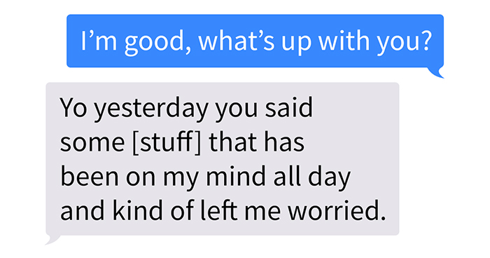 Man Sends His Friend A Heartwarming Text Message After Noticing He ‘Hasn’t Been Himself’ For The Few Past Months