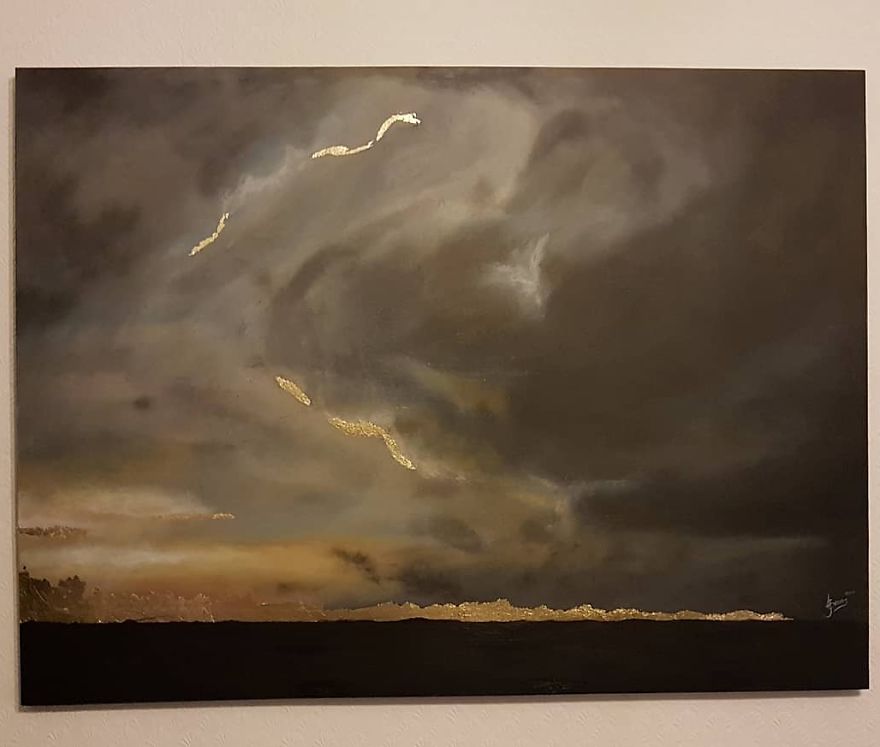 Art, Storm Cloud Painting.