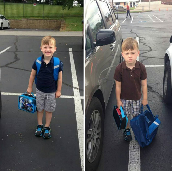 First Day Of School vs. Second Day Of School