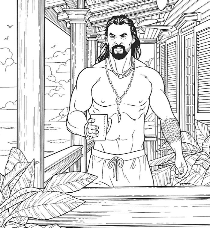 27 Collection Jason momoa coloring book target for Kids