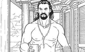 A 'Jason Momoa Coloring Book' Exists And It Is Supposed To Ease Your Stress