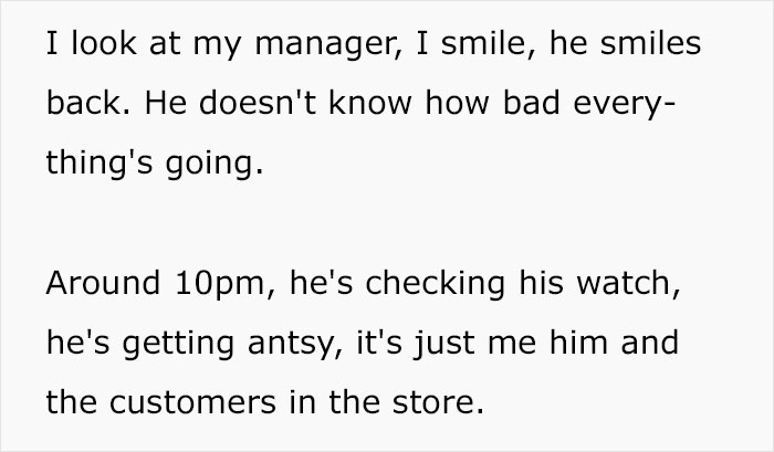 Manager Wants Their Employee To Serve Clients Right Before Closing, Employee Complies To Teach Him A Lesson