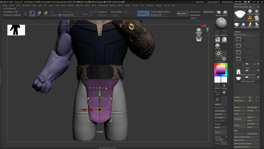 Incredibly Satisfying Timelapse Of Creating Thanos Gives Rare Look Into What It Takes To Make The Characters You See In Films (17 Pics + Video)
