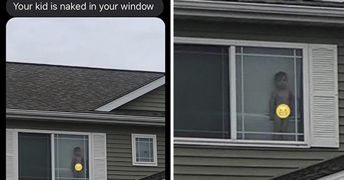 “Your Kid Is Naked In Your Window:” Neighbor Texts Mom A Pic Of Her 2-Year-Old, And Their Exchange Is Hilarious