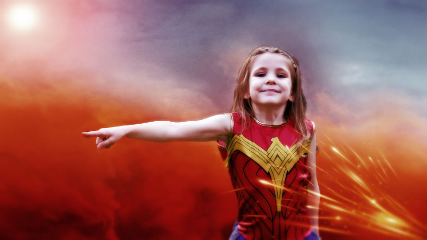 I Photographed My Girls And Made Them Look Like Superheroes