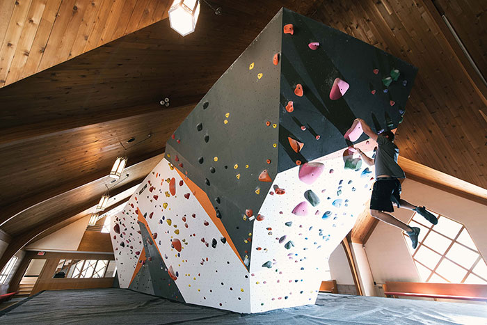Church Repurposed Into A Climbing Gym
