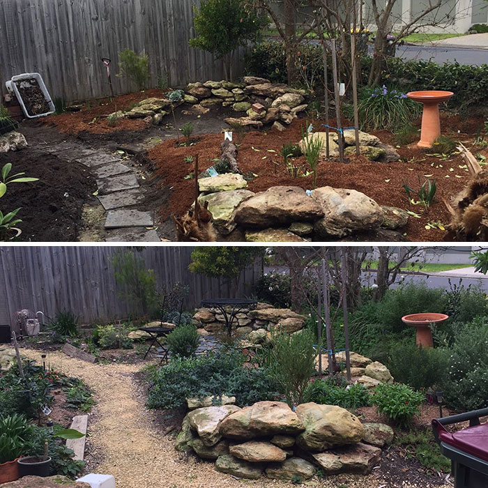 About This Time Last Year, We Decided To Completely Redo The Front Garden. The Results Speak For Themselves! July 2018-July 2019