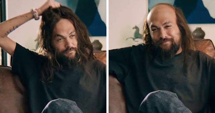 Balding Jason Momoa Takes Off His Muscles In A Freaky Super Bowl Ad | Bored  Panda