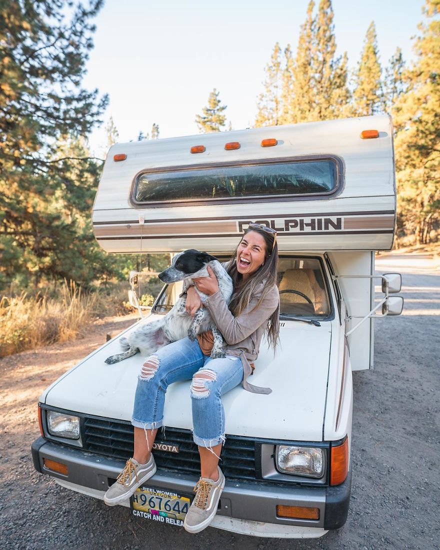 While Everyone Has Sprinter Fever, She Is Out There Making The Best Of A Vintage Van