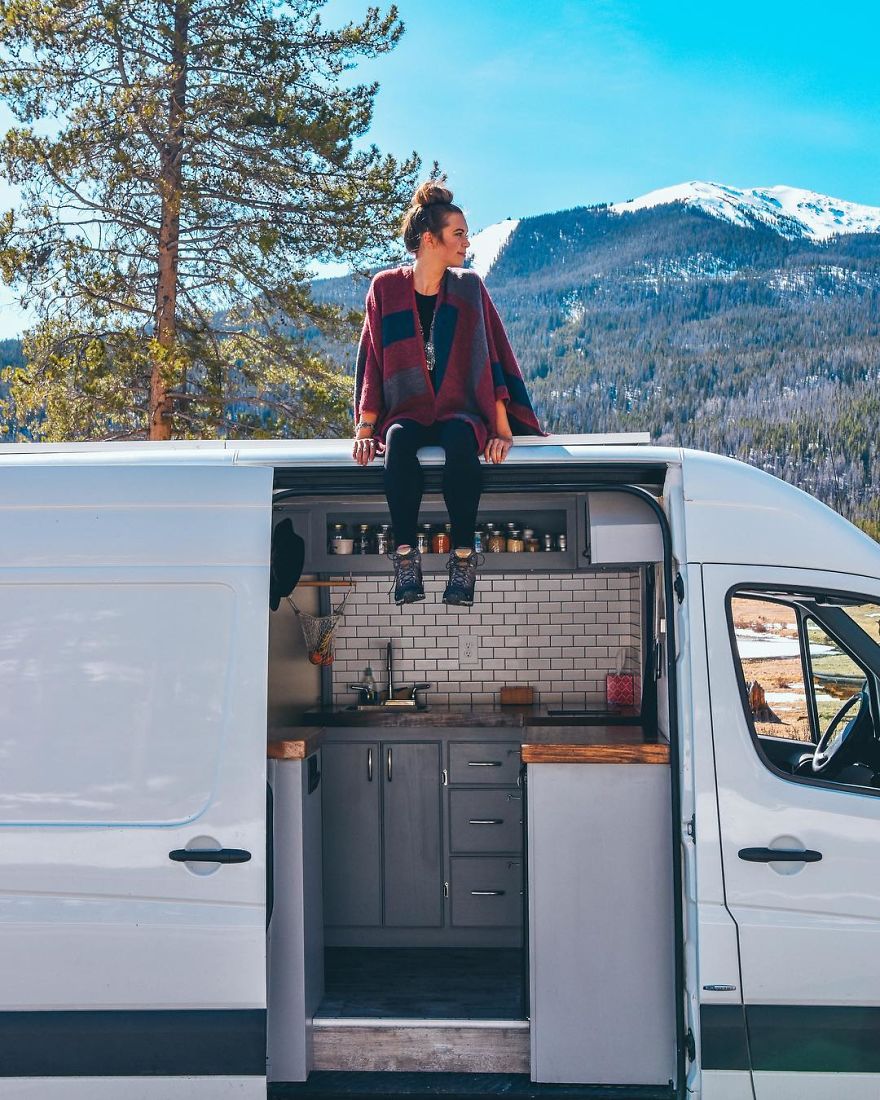 A Solo Female Traveler In A Converted Van With Her Puppy- Living On The Road Can Be An Incredible! A Solo Female Traveler In A Converted Van With Her Puppy- Living On The Road Can Be An Incredible!
