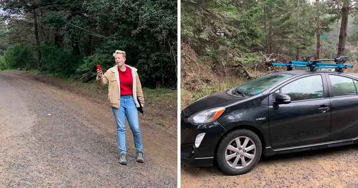 Woman Gets Stuck In Rural California After Losing Cell Service While Driving An App-Powered Rental Car And The Company Tells Her To Sleep In The Car