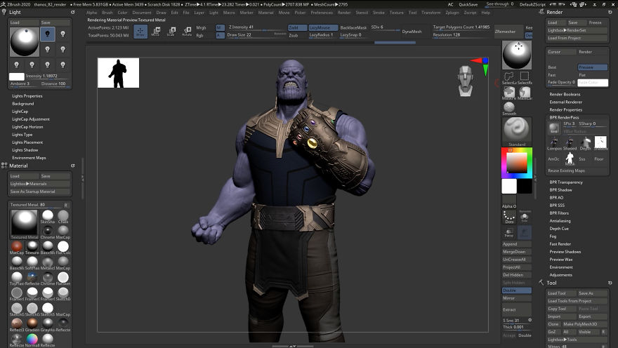 Incredibly Satisfying Timelapse Of Creating Thanos Gives Rare Look Into What It Takes To Make The Characters You See In Films (17 Pics + Video)
