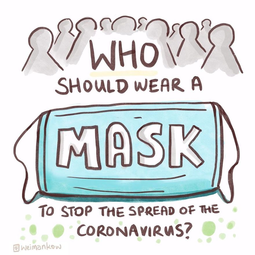 I Noticed People Using Masks To Protect Themselves From Viruses All Wrong, So I Created These Infocomics To Explain How To Use Them Properly