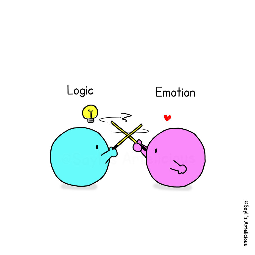8 Illustrations To Show How Emotion Always Win Over Logic