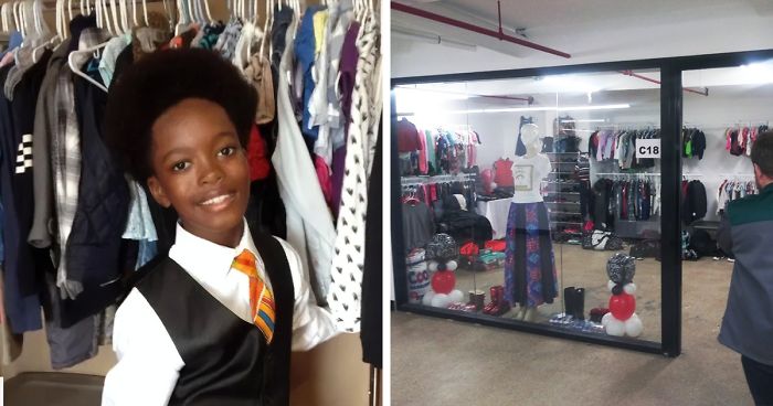 This Kid Opened Up A Thrift Store For Low Income Families Where Everything S Under 10 Bored Panda