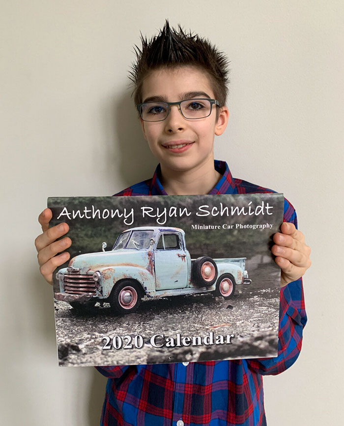 12 Y.O. Autistic Boy Raises $43k To Publish His Miniature Car Photos