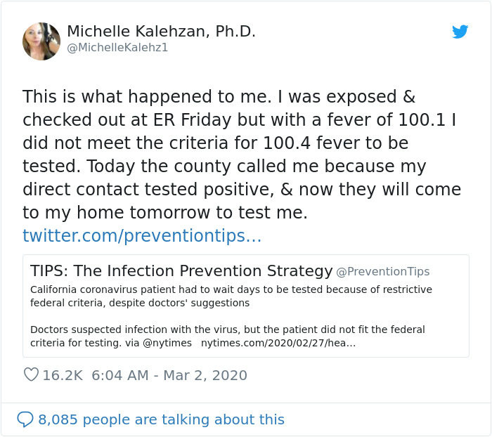 Woman From Seattle Tries Getting Tested For Coronavirus And Her Story Exposes How Unprepared The USA Is