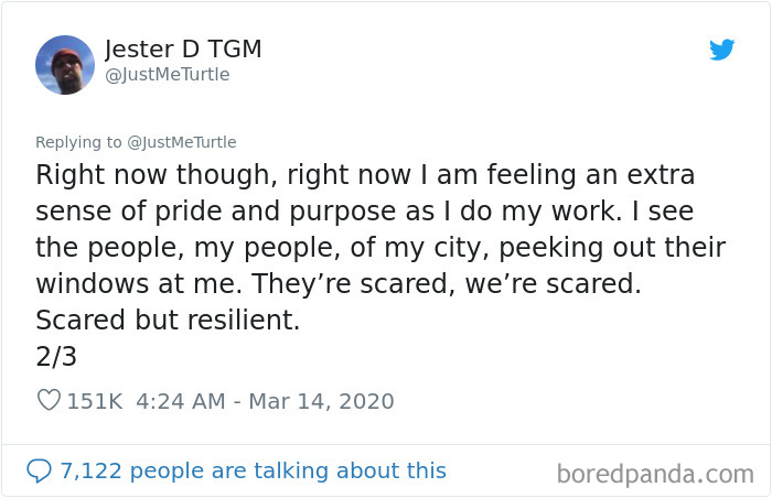 Garbageman Takes To Twitter To Reassure People Amidst The Coronavirus Crisis And His Message Is Heartwarming