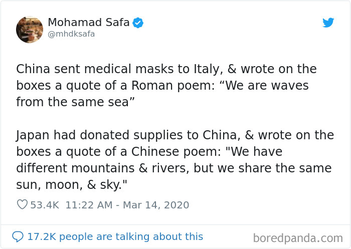 China Sent Medical Masks To Italy