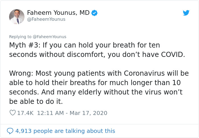 Doctor Debunks 10 Coronavirus Misconceptions
