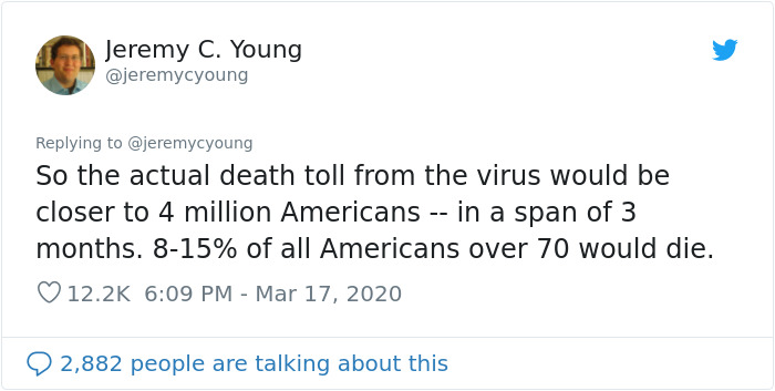 Scientist Explains What Would Happen If "The US Does Absolutely Nothing And Lets Virus Take Its Course"