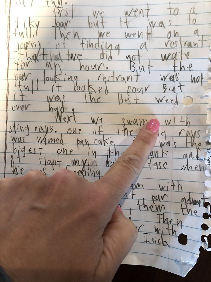 9 Year-Old Homeschooling Day 1. He Was Supposed To Write A Story. Apostrophes Are Important. Weed vs. We’d. Homeschool Fail