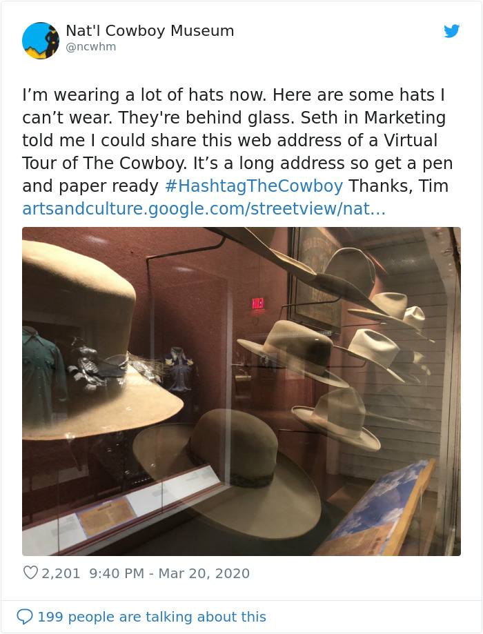 Cowboy Museum Puts Their Head Of Security In Charge Of Their Twitter, And His Tweets Are Hilariously Wholesome