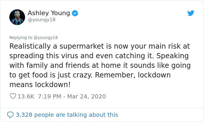 Football Player Ashley Young Shares What It's Like Living In Quarantined Italy And Gives His Tips