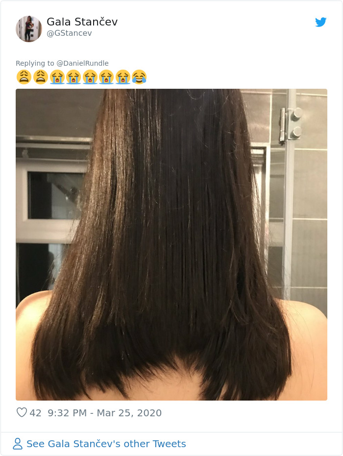 One Reason Why You Shouldn't Cut Your Own Hair — You Can't See How Bad It Looks