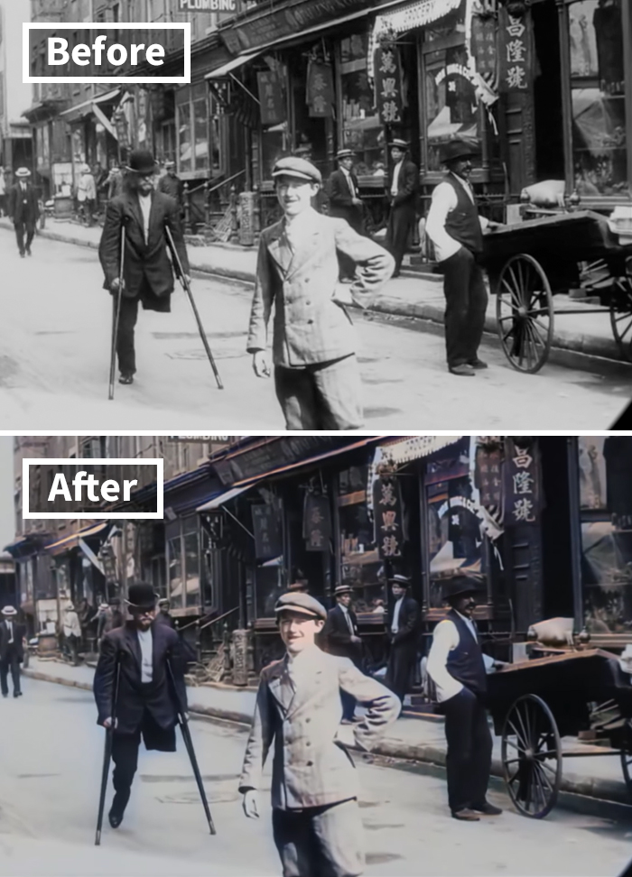 See Upscaled, Colorized Footage Of New York City In 1911