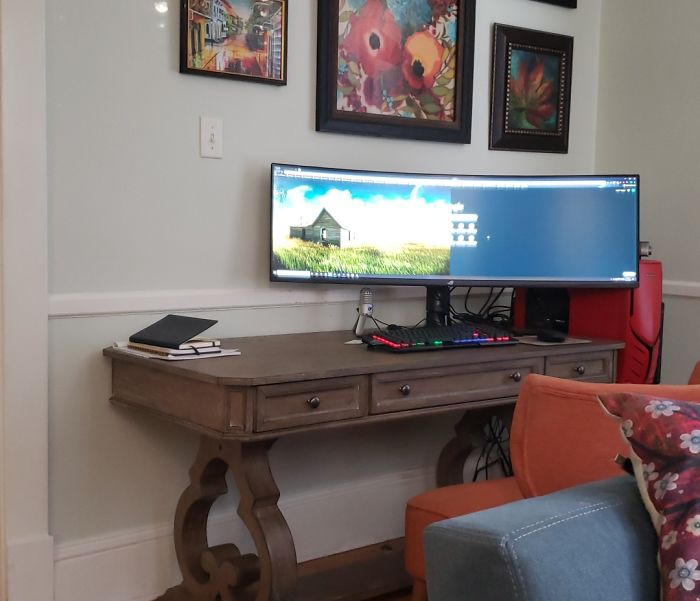 Home Office After I Traded In My Two Monitors For One