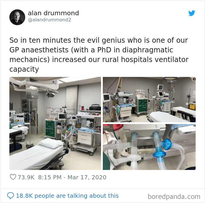 Canadian Doctor Turns One Ventilator Into Multiple With Some DIY Mechanics