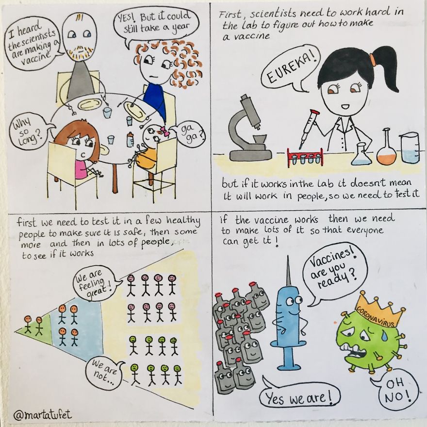 Mum Makes Brilliant Cartoons To Explain Coronavirus To Her Kid